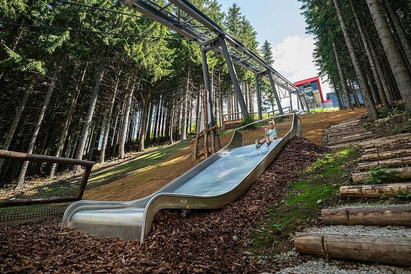 Slide Park Jasná: 7 toboganov a náučný chodník Medveďa Maxa