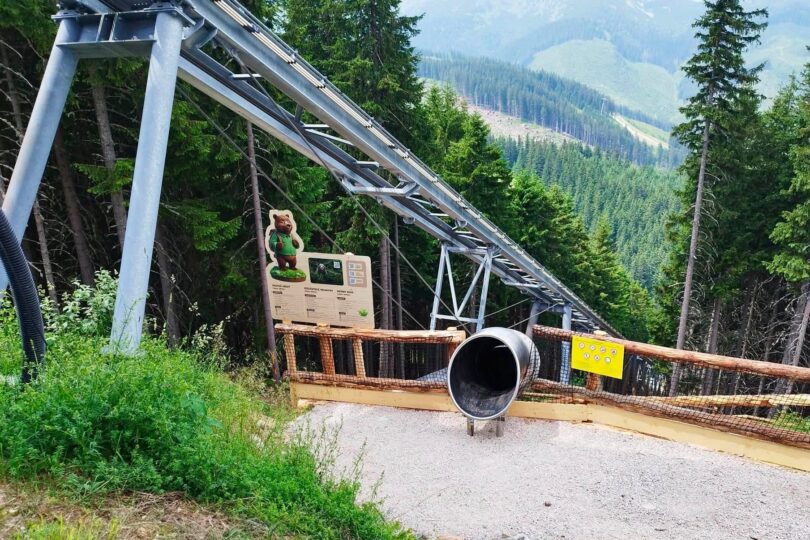 Slide Park Jasná: 7 toboganov a náučný chodník Medveďa Maxa